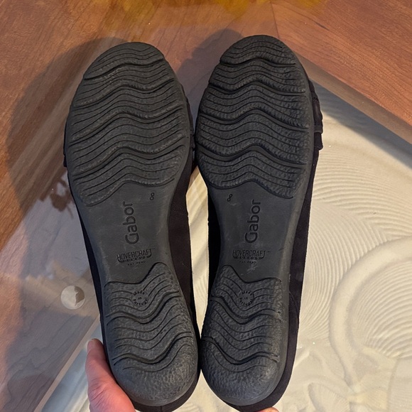 Gabor Women's Black Suede Knotted Flats - Picture 2 of 10